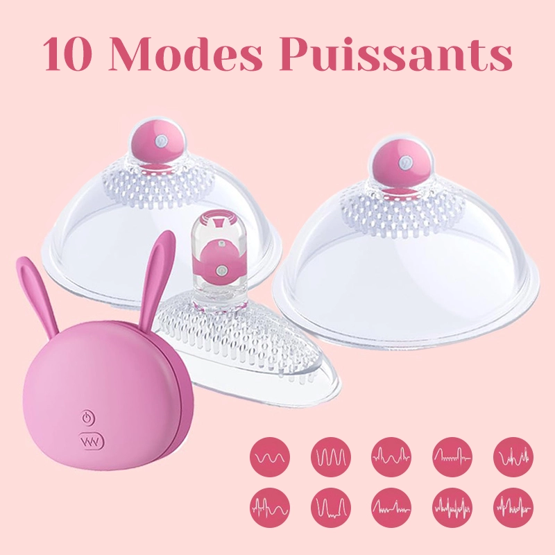 Vibrateur À Succion De Clitoris Et Mamelons
