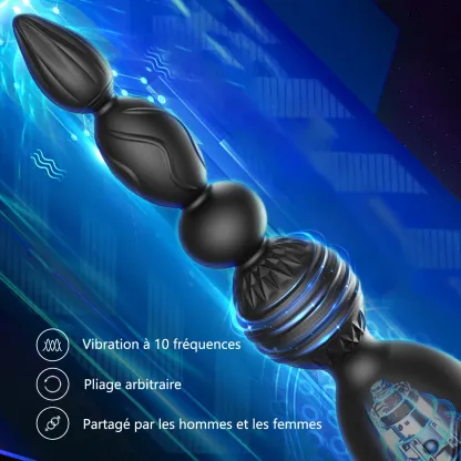 Perles Anales 3 en 1 Multifonctionnelles Avec interaction Via Application