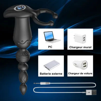 Perles Anales 3 en 1 Multifonctionnelles Avec interaction Via Application