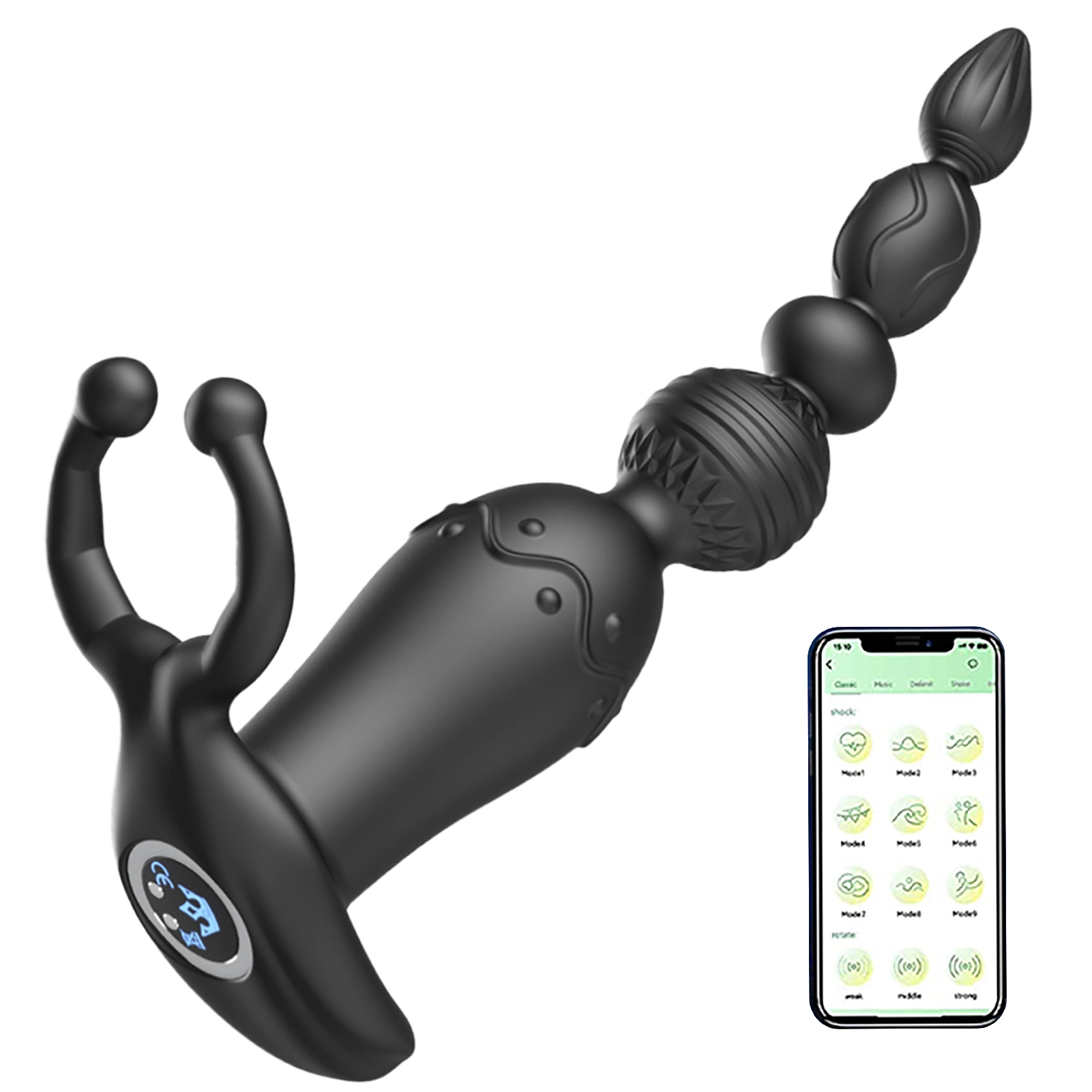 Perles Anales 3 en 1 Multifonctionnelles Avec interaction Via Application