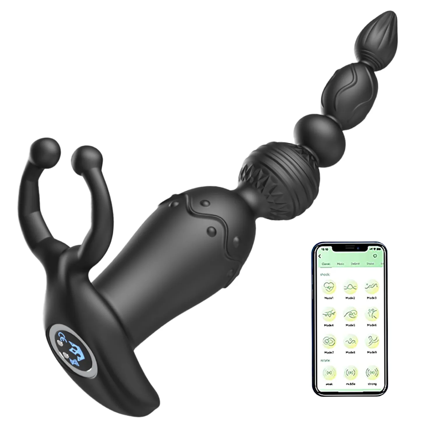 Perles Anales 3 en 1 Multifonctionnelles Avec interaction Via Application