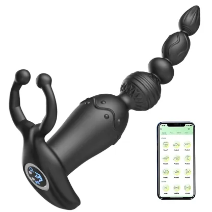 Perles Anales 3 en 1 Multifonctionnelles Avec interaction Via Application