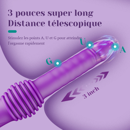 Portable Télescopique Vibrante Et Chauffante 6 En 1 Fucking Machine