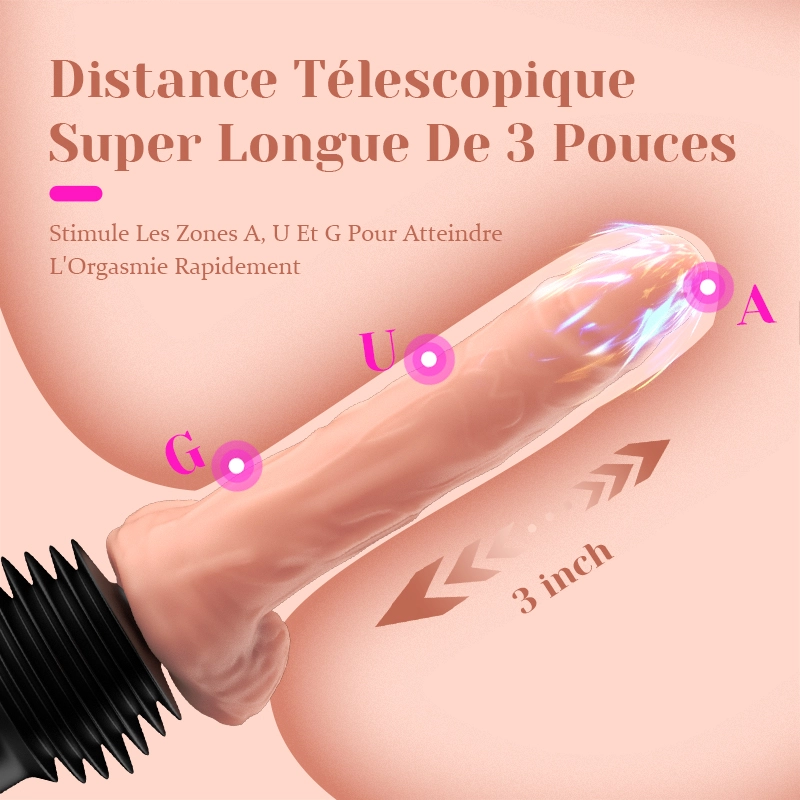 Fucking Machine 6 En 1 Avec Poussée, Chauffage Et Dildo Réaliste