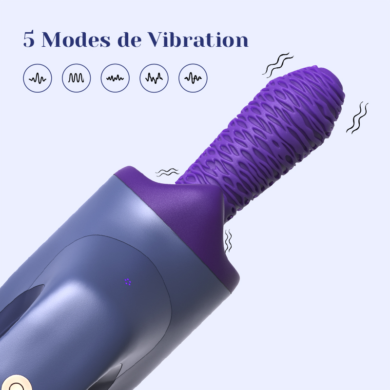 Machine Sex Portative Portable avec Fonction Télescopique, Vibration et Chauffage