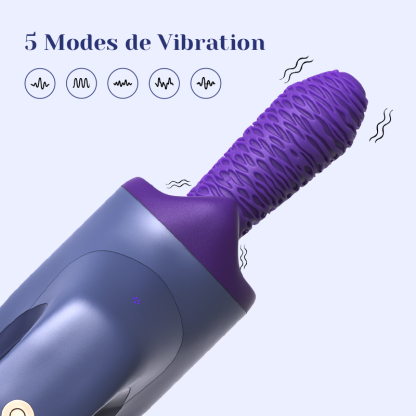 Machine Sex Portative Portable avec Fonction Télescopique, Vibration et Chauffage