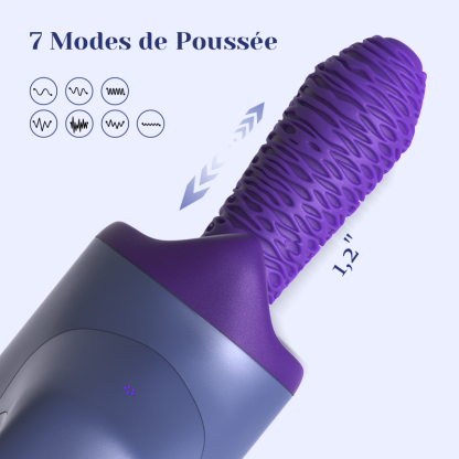 Machine Sex Portative Portable avec Fonction Télescopique, Vibration et Chauffage