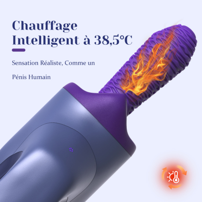 Machine Sex Portative Portable avec Fonction Télescopique, Vibration et Chauffage