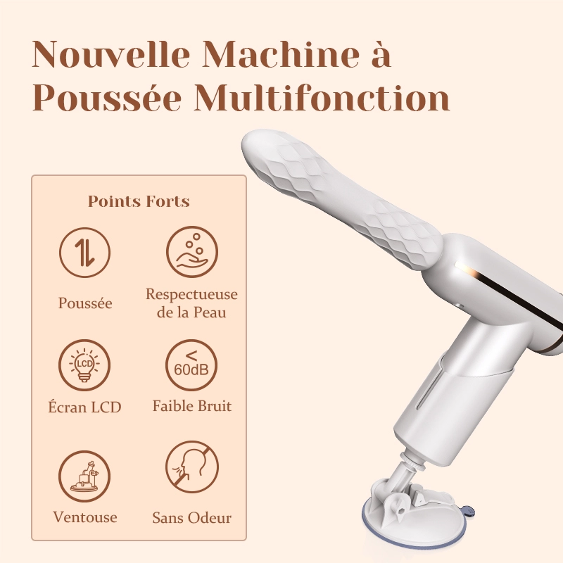Fucking Machine Portable A mouvement De va-et-vient Avec 4 Têtes Ae Massage
