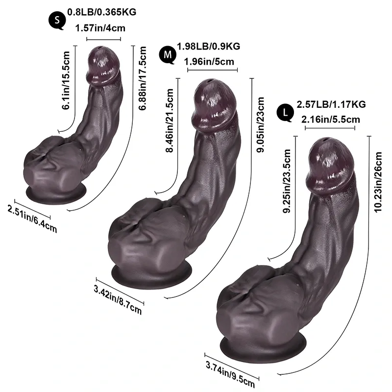 Gode Réaliste En Silicone Tan Avec Grands Pectoraux Stimulation Du G-spot 18-26 cm