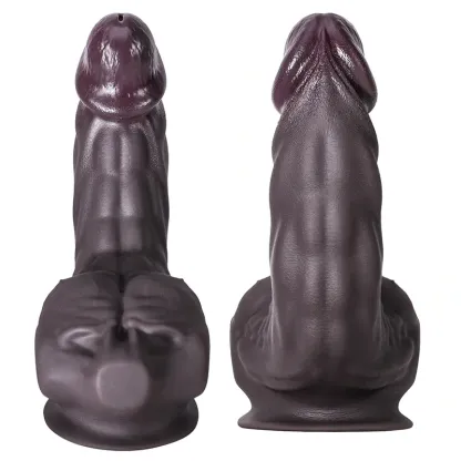 Gode Réaliste En Silicone Tan Avec Grands Pectoraux Stimulation Du G-spot 18-26 cm