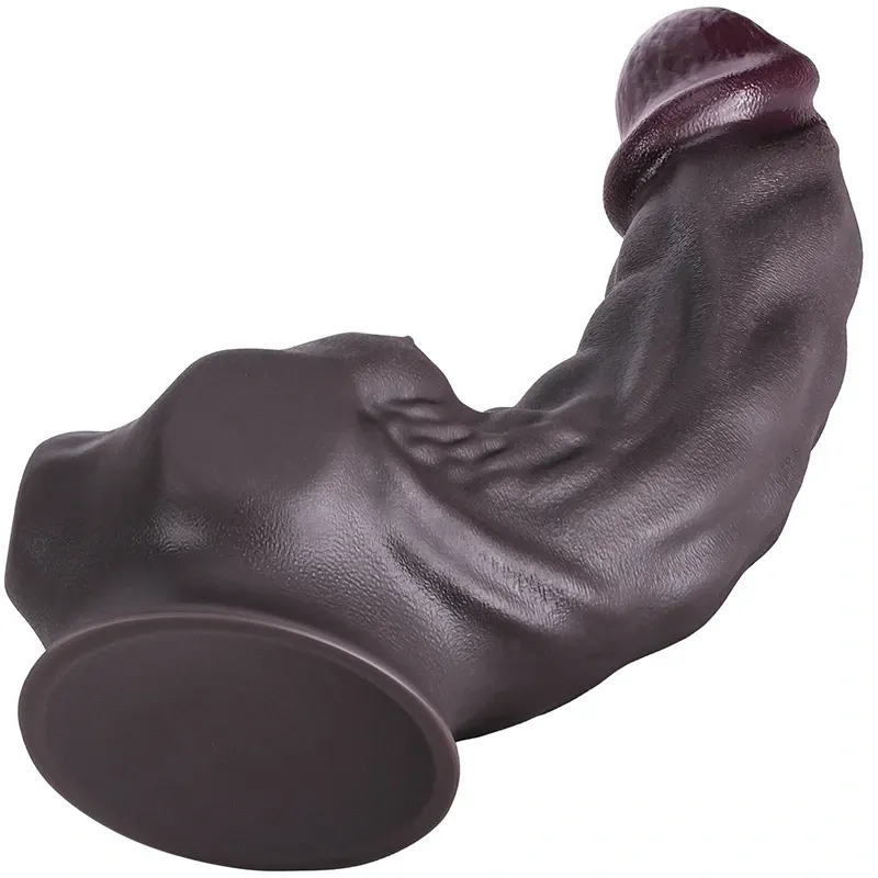 Gode Réaliste En Silicone Tan Avec Grands Pectoraux Stimulation Du G-spot 18-26 cm
