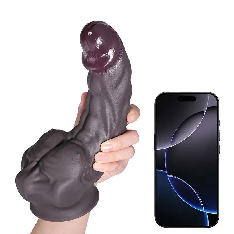 Gode Réaliste En Silicone Tan Avec Grands Pectoraux Stimulation Du G-spot 18-26 cm