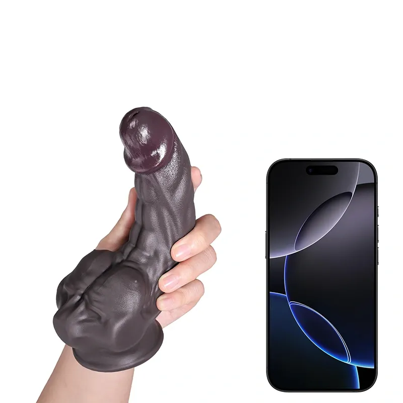 Gode Réaliste En Silicone Tan Avec Grands Pectoraux Stimulation Du G-spot 18-26 cm