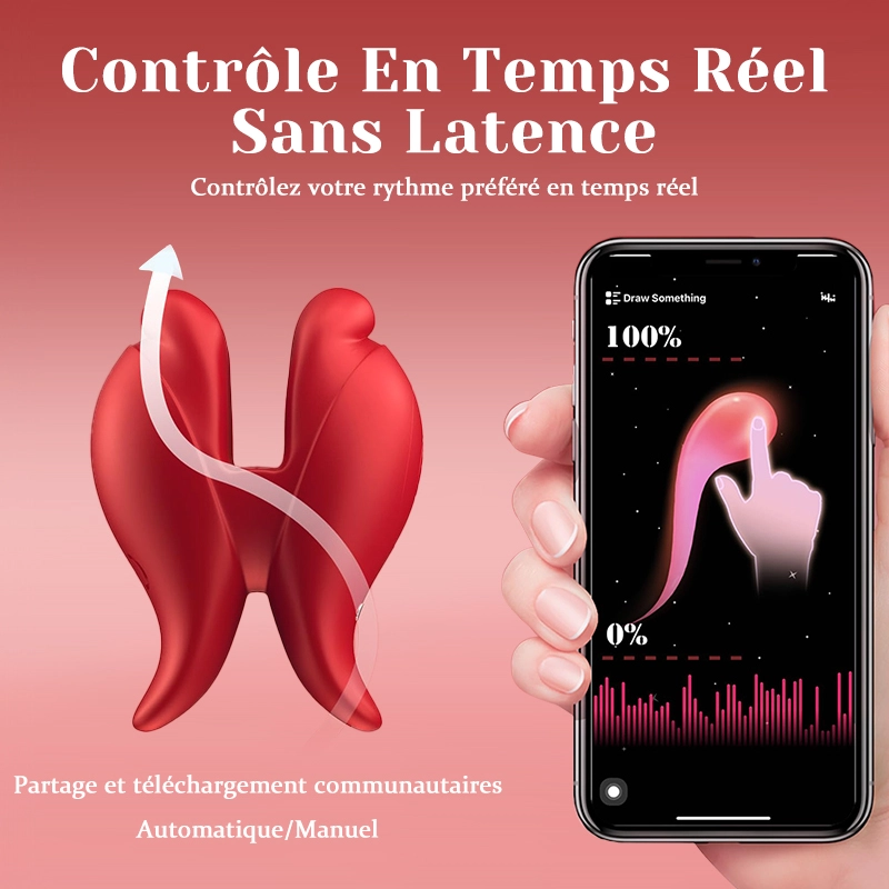 Pinces à Tétons Vibrantes Ultra-puissantes Avec Contrôle APP/télécommande
