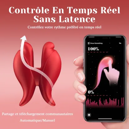 Pinces à Tétons Vibrantes Ultra-puissantes Avec Contrôle APP/télécommande