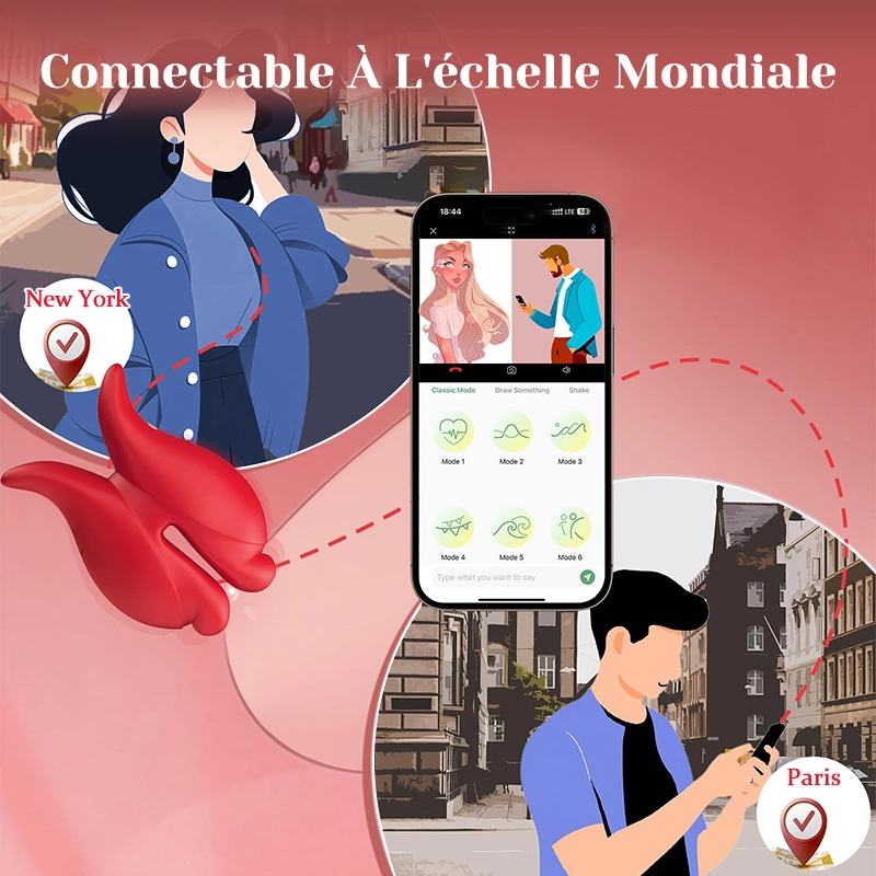 Pinces à Tétons Vibrantes Ultra-puissantes Avec Contrôle APP/télécommande