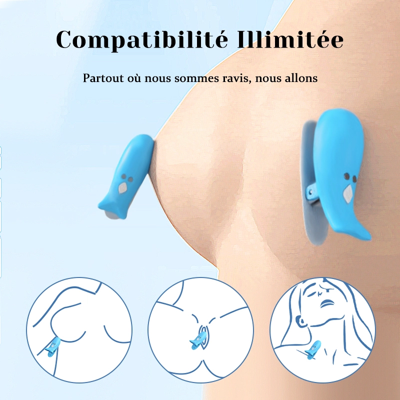 Pinces À Sein Avec 10 Modes De Vibration