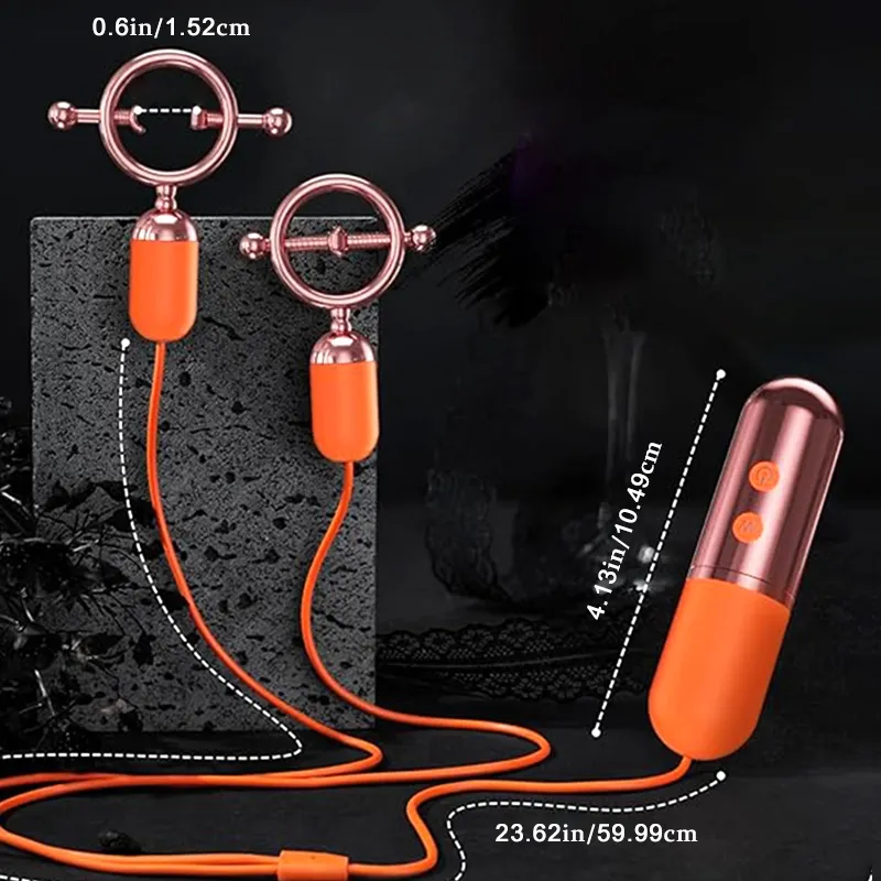 Vibromasseur De Tétons Ajustable Avec 9 Modes
