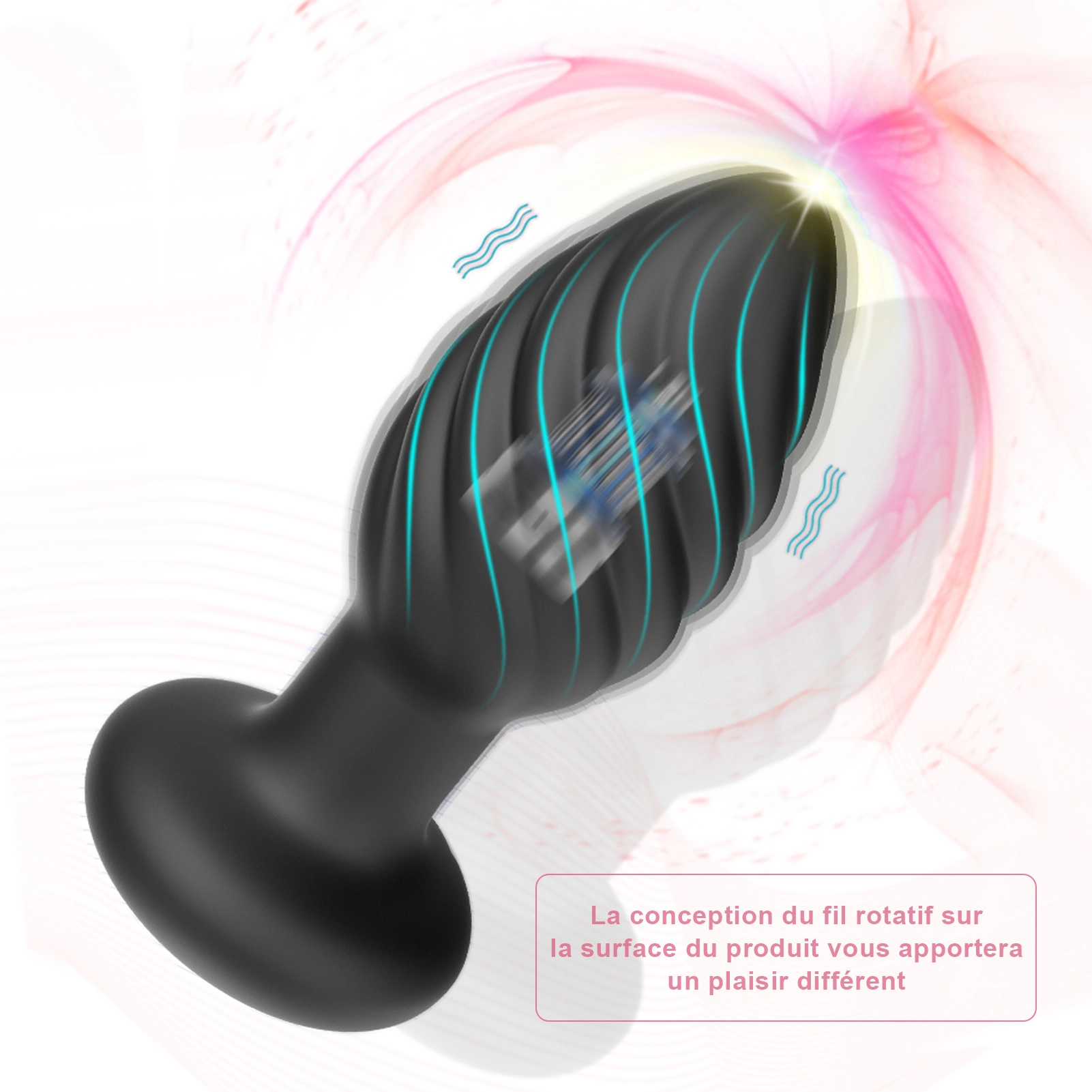 Plug Anal En Silicone Avec 10 Modes De Vibration 
