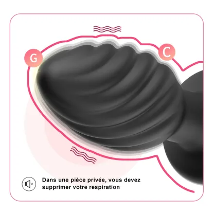 Plug Anal En Silicone Avec 10 Modes De Vibration 