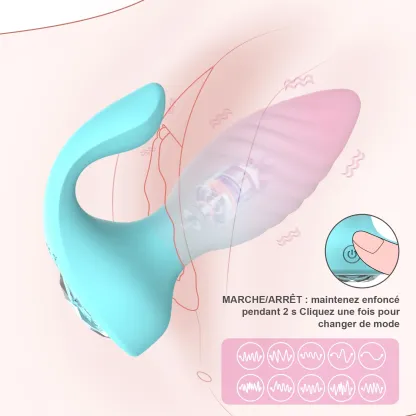 Plug Anal 2IN1 Avec Vibration Et Stimulation Clitoridienne