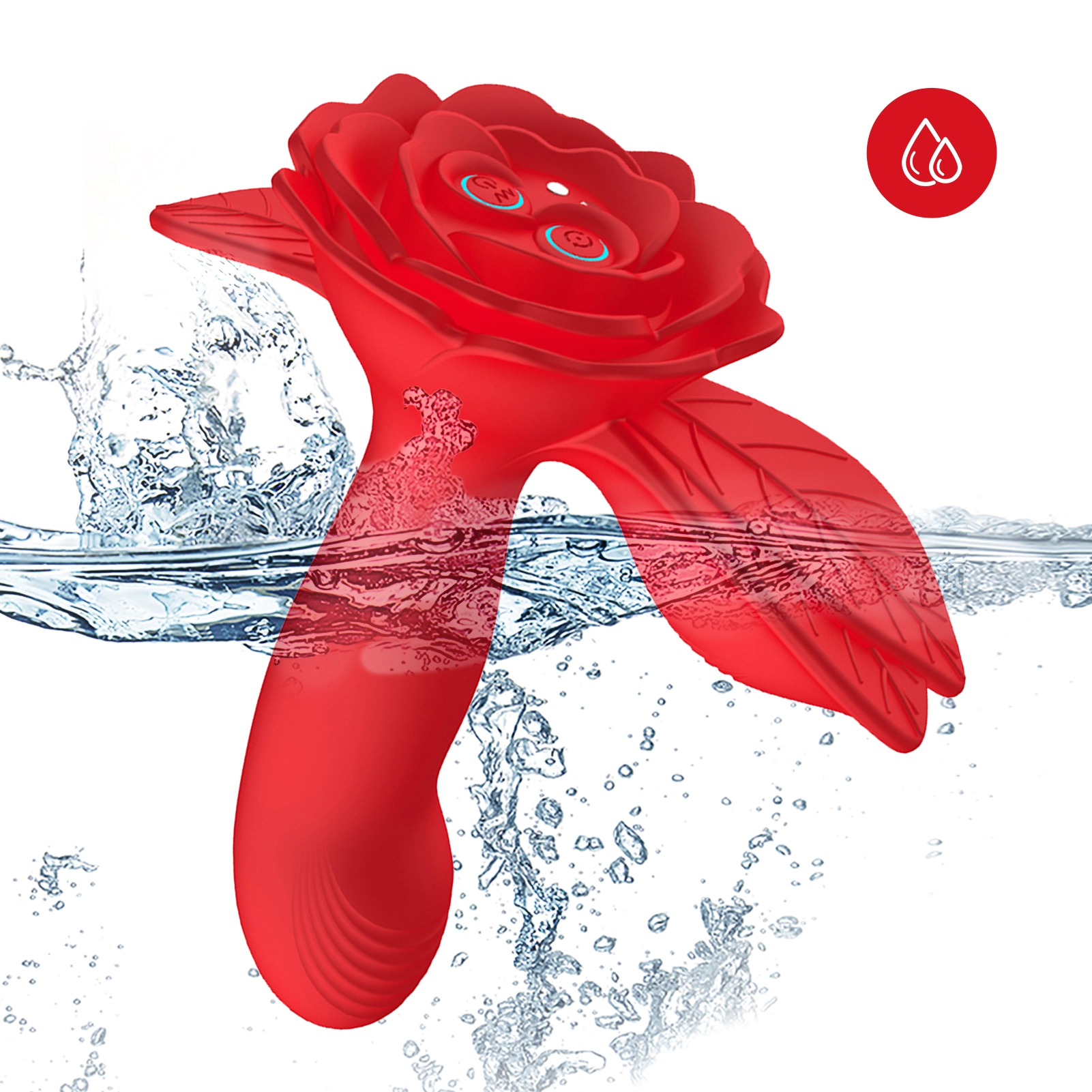 Plug Anal Vibrant En Forme De Rose à Bascule.