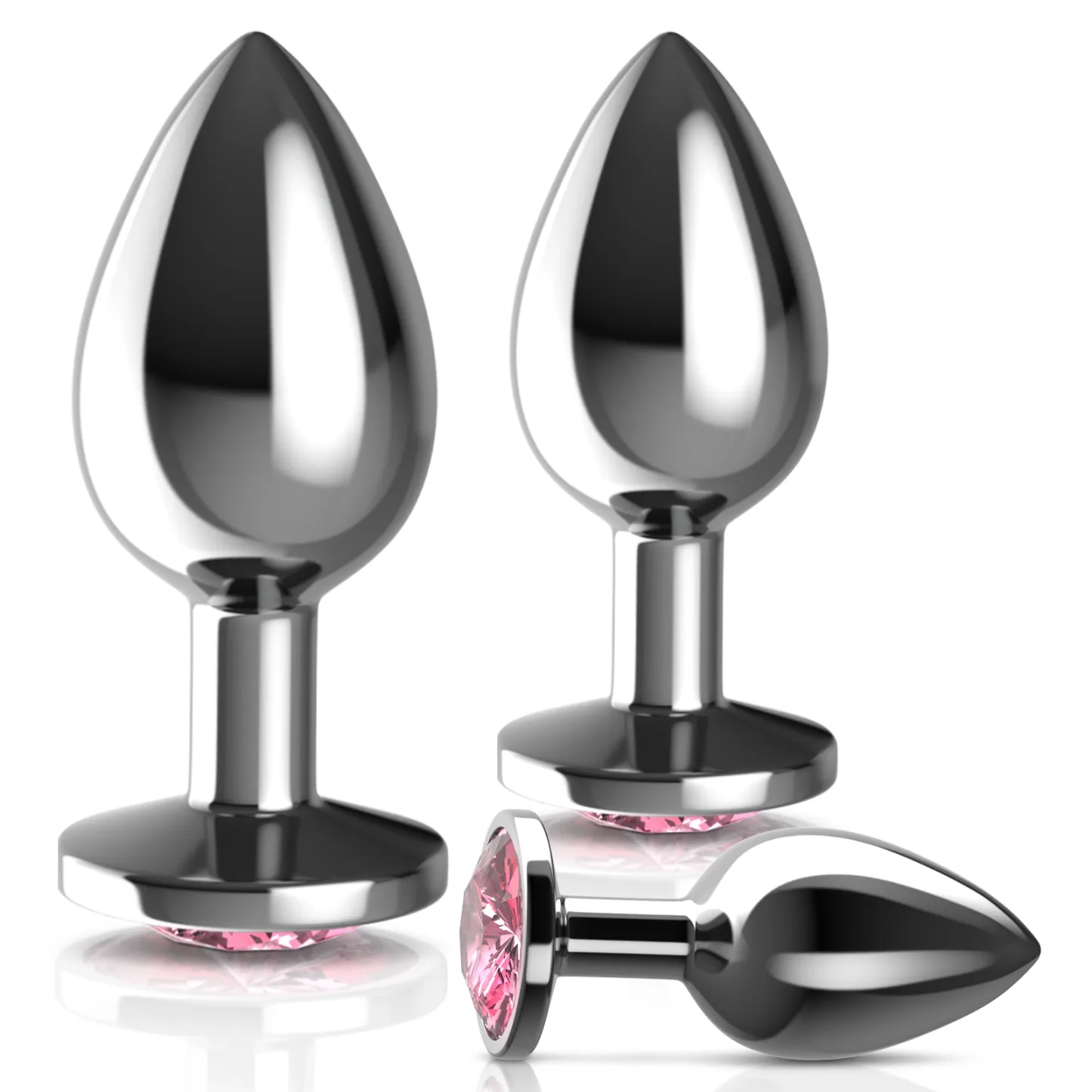 Ensemble De 3 Jouets Plug Anal En Métal De Luxe