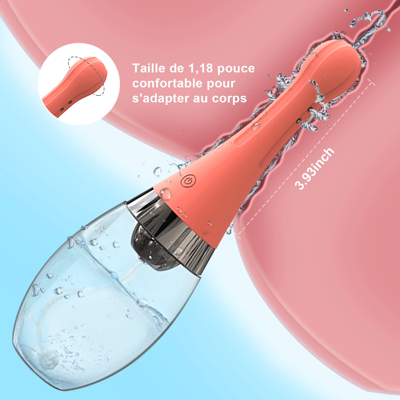 Enema En Silicone Automatique Avec 3 Fréquences