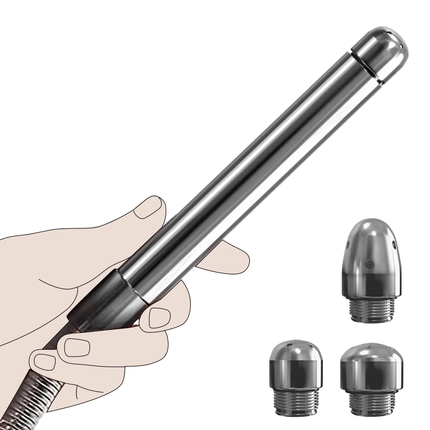 Nettoyeur Poire Lavement En Aluminium à 3 Têtes