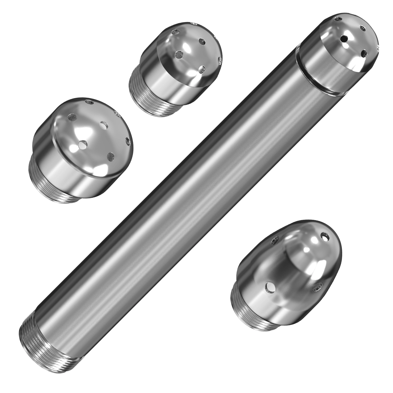 Nettoyeur Poire Lavement En Aluminium à 3 Têtes
