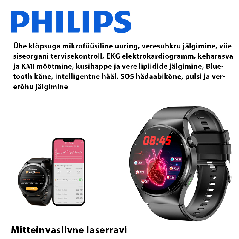 Έξυπνο ρολόι θεραπείας με λέιζερ Philips (σάρωση πλήρους σώματος)