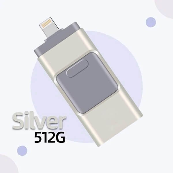 4 In 1 High Speed USB Flash Drive For iPhone, iPad, Android, PC & More Devices