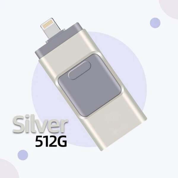4 In 1 High Speed USB Flash Drive For iPhone, iPad, Android, PC & More Devices