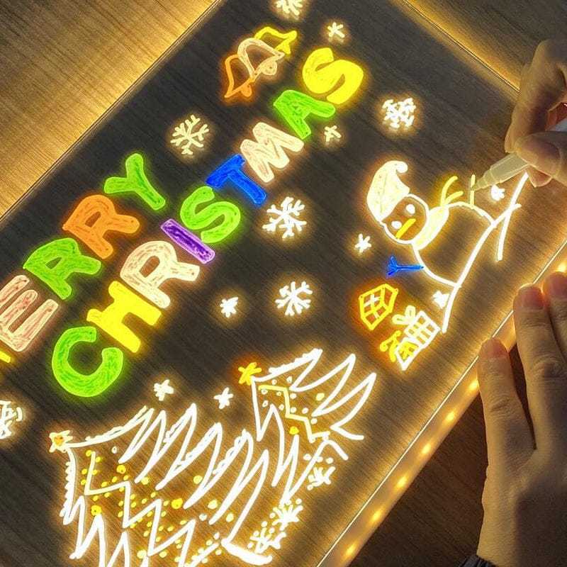 💝Perfect Christmas Gifts For Your Kids💝Glowy Drawing Set with 7 Pens