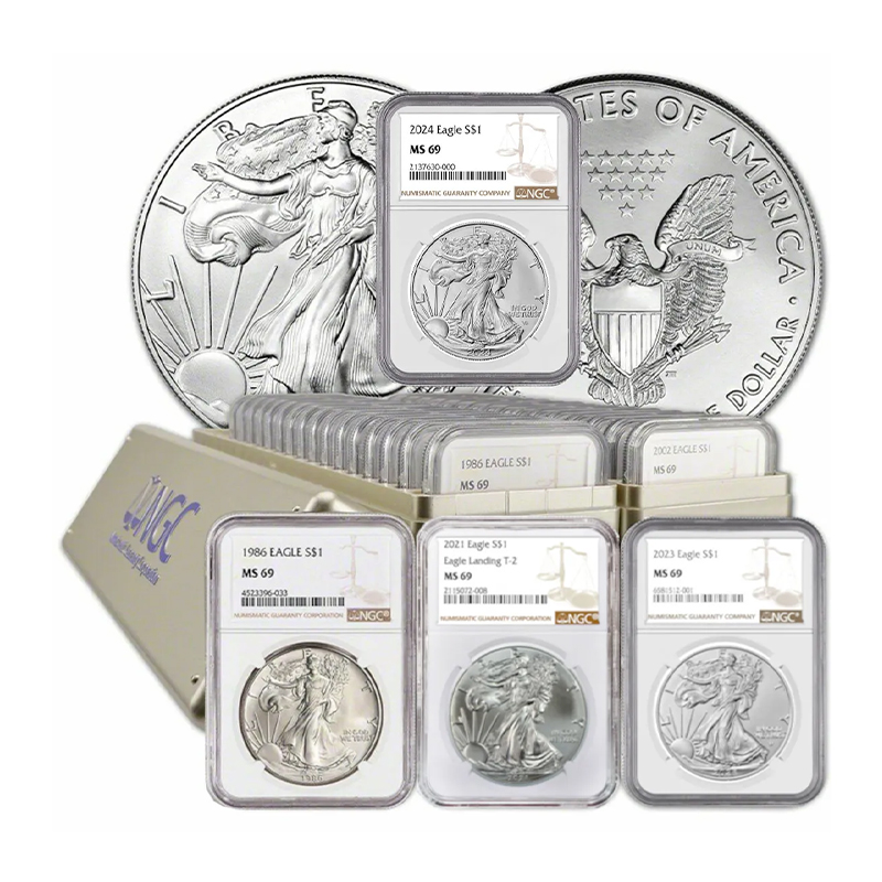 【Complete Set】1986-2025 American Silver Eagle 40 pcs Set