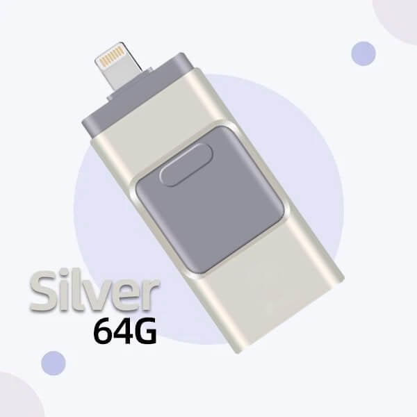 4 In 1 High Speed USB Flash Drive For iPhone, iPad, Android, PC & More Devices