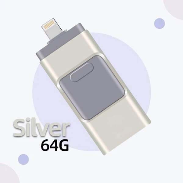 4 In 1 High Speed USB Flash Drive For iPhone, iPad, Android, PC & More Devices