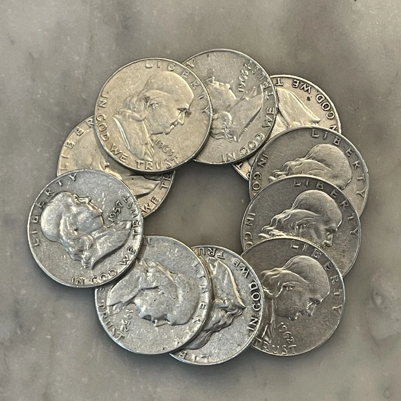 【Complete Set】1948-1963 Franklin Half Dollars