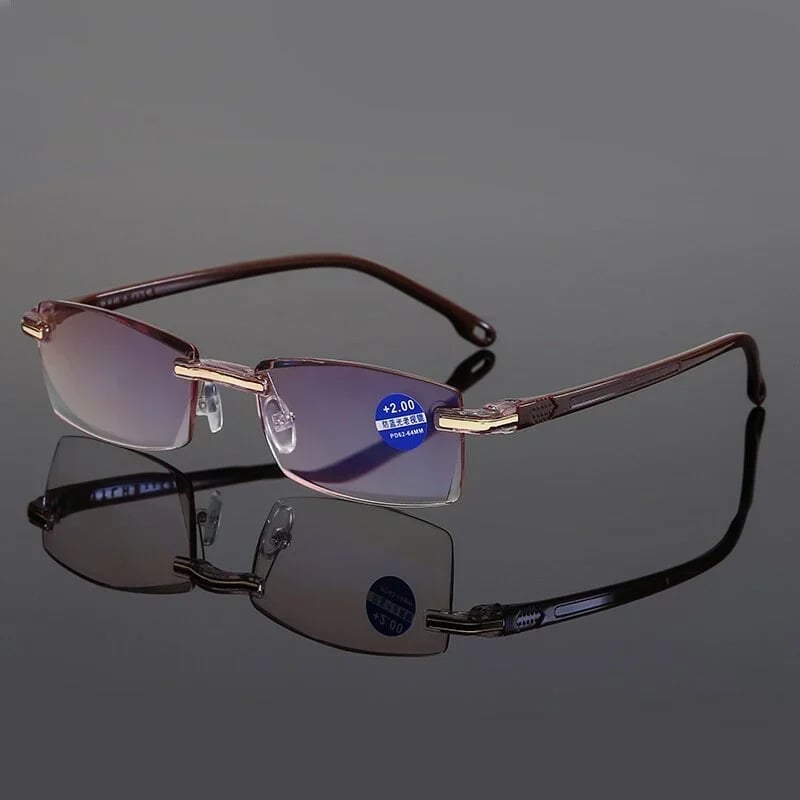 🔥Christmas Sale🔥New Sapphire high hardness anti-blue Dual-Use Reading Glasses✨🔥🔥