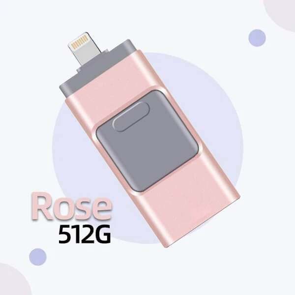 4 In 1 High Speed USB Flash Drive For iPhone, iPad, Android, PC & More Devices