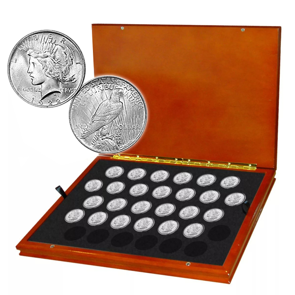 The Complete Collection of 1921~1935 Peace Silver Dollar 12Pcs
