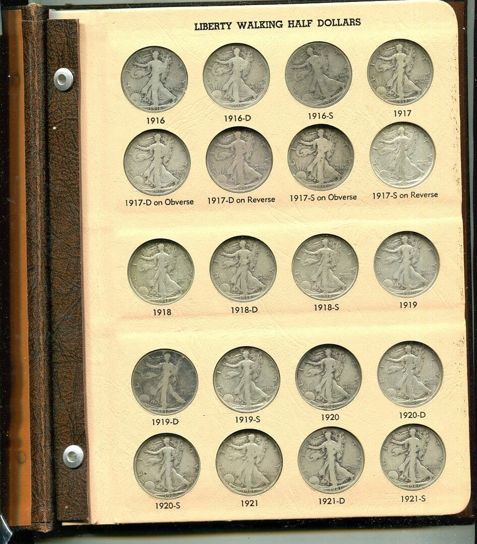 🔥【Complete Set】1916-1947 Walking Liberty Half Dollar Set - 20PC💰 Free Shipping & Quality Assurance