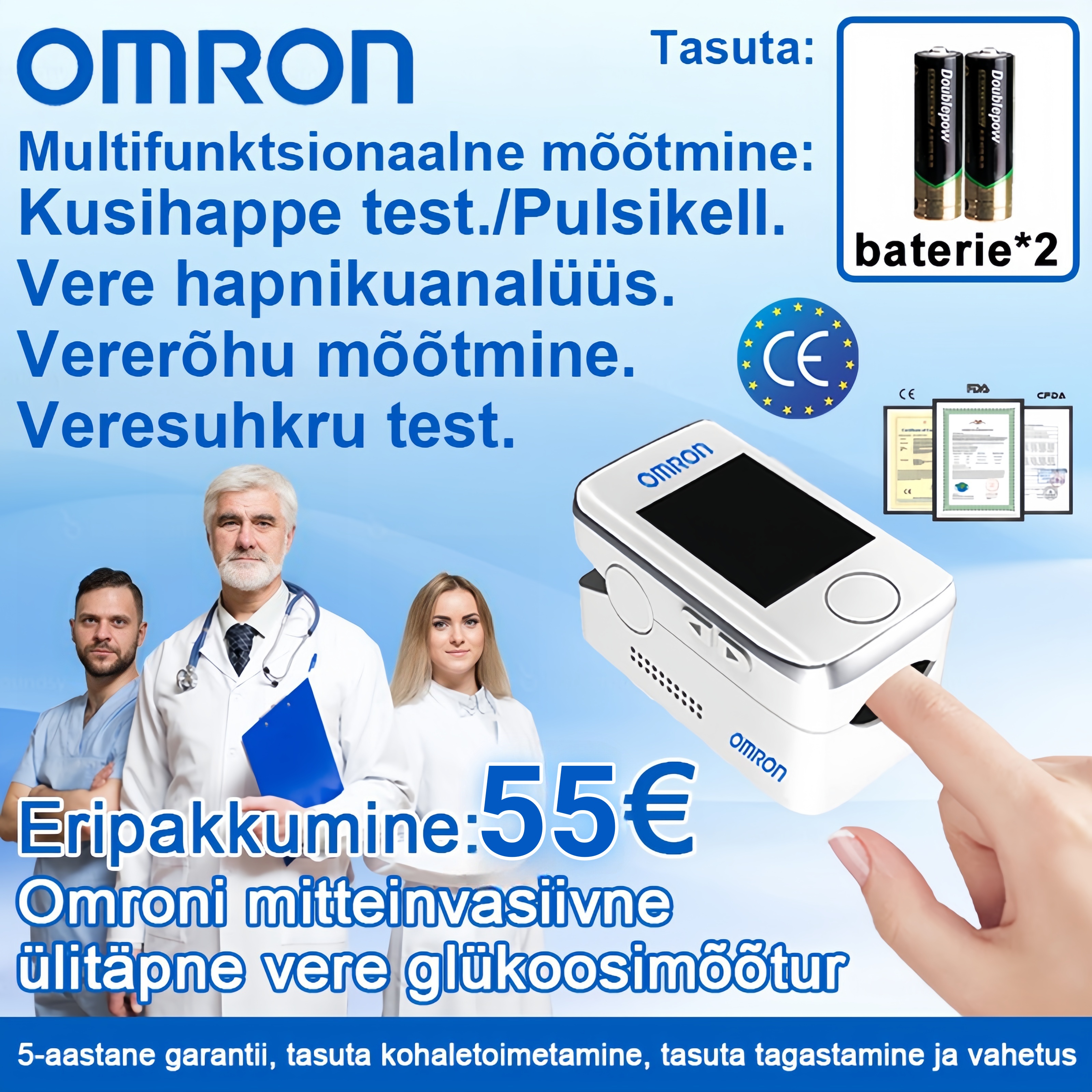 🌟 Jäta hüvasti nõelte piinamisega ja koge valutut veresuhkru jälgimise uut elu! 💙✨