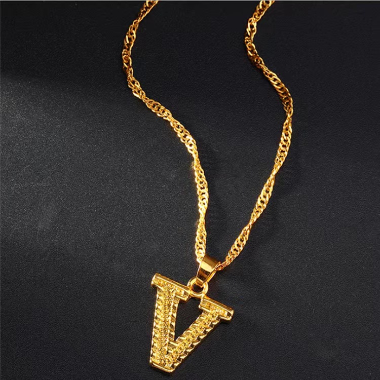 🎁 50% sleva na všechny produkty !🌌Zlaté iniciály A-Z přívěsek náhrdelník🌙