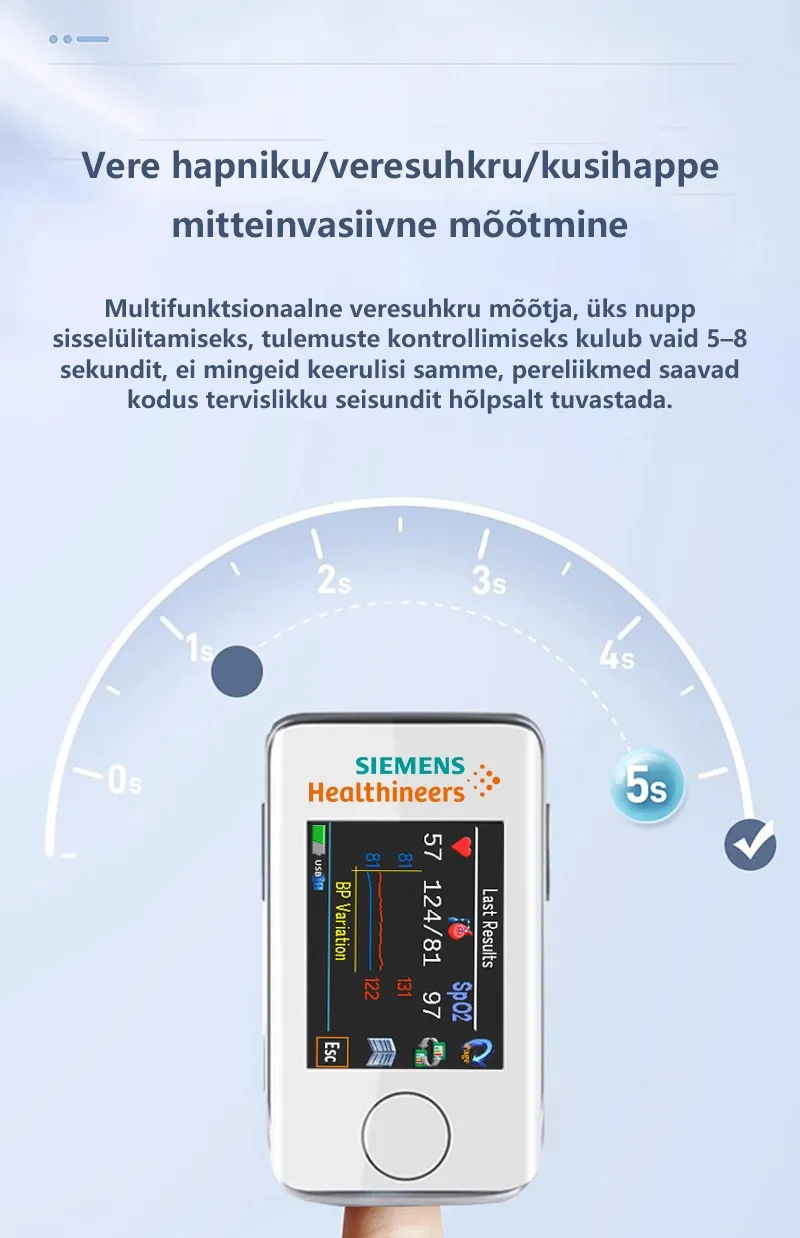 🌈Tehnoloogiline uuendus meditsiiniuuringutes 2025. aastal: Siemensi valutu ja mitteinvasiivne kaasaskantav veresuhkrumõõtja, veresuhkru tervise jälgimine pole kunagi olnud nii lihtne!