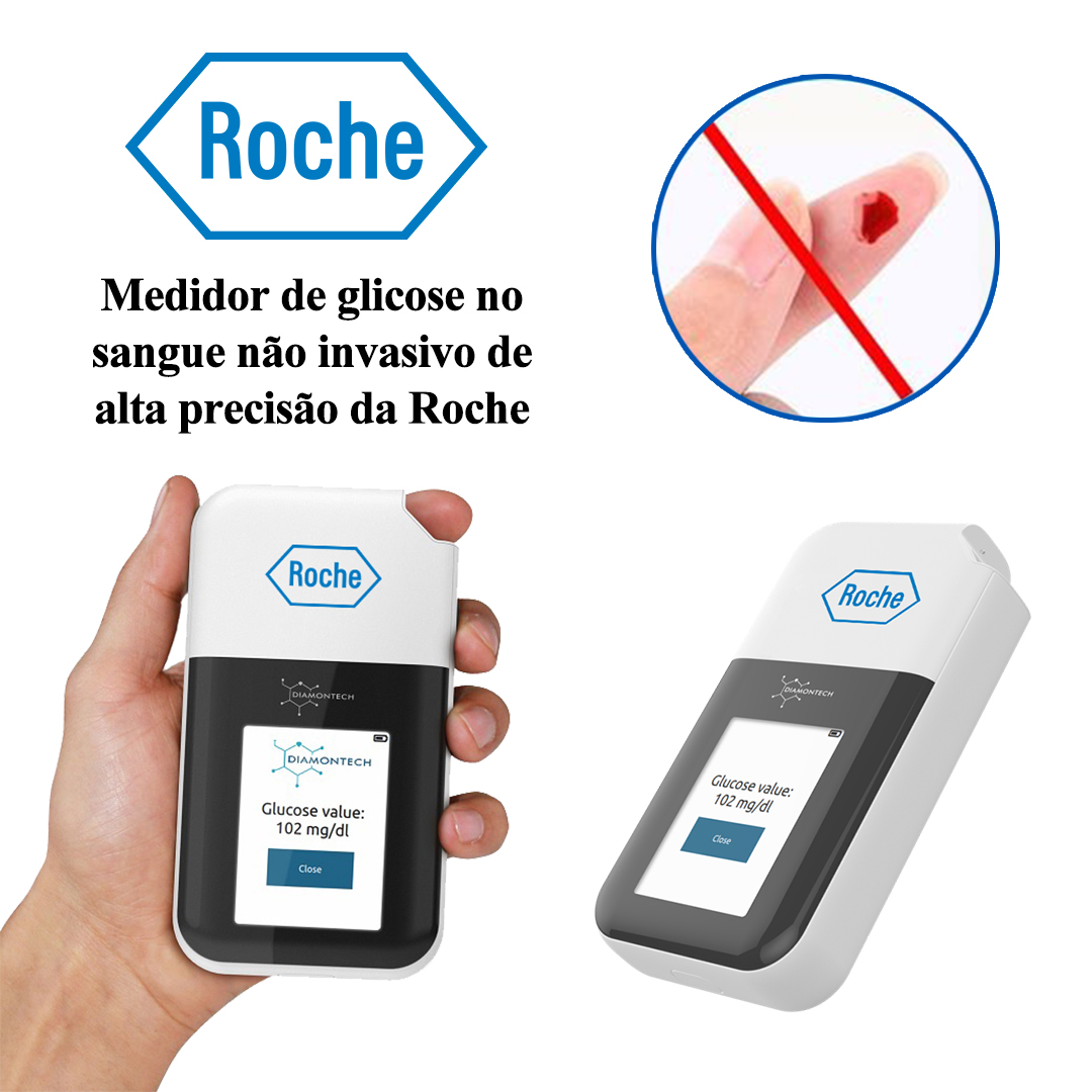 [Importado da Suíça] [Autenticidade garantida] Medidor de glicose no sangue não invasivo de alta precisão da Roche