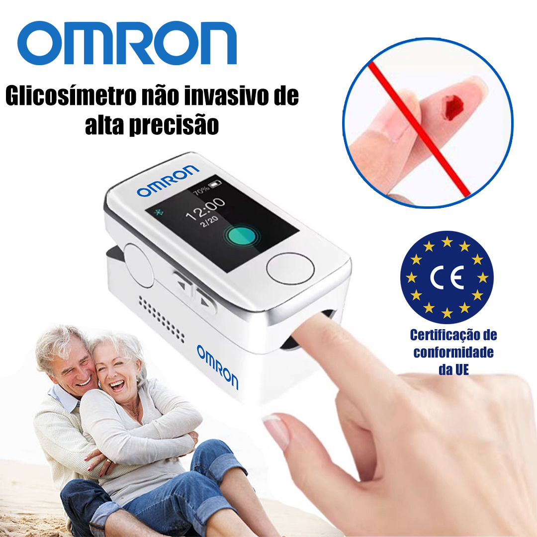 [Importado do Japão] Medidor de glicose no sangue Omron não invasivo de alta precisão