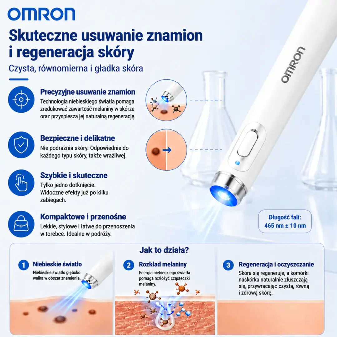 ✨Omron™ 2026 nowej generacji wielofunkcyjny pisak do pielęgnacji skóry – profesjonalne rozwiązanie do usuwania znamion i niedoskonałości. Nieinwazyjna technologia bez bólu i bez blizn dla zdrowszej, promiennej skóry. Wyprodukowano w USA.✨