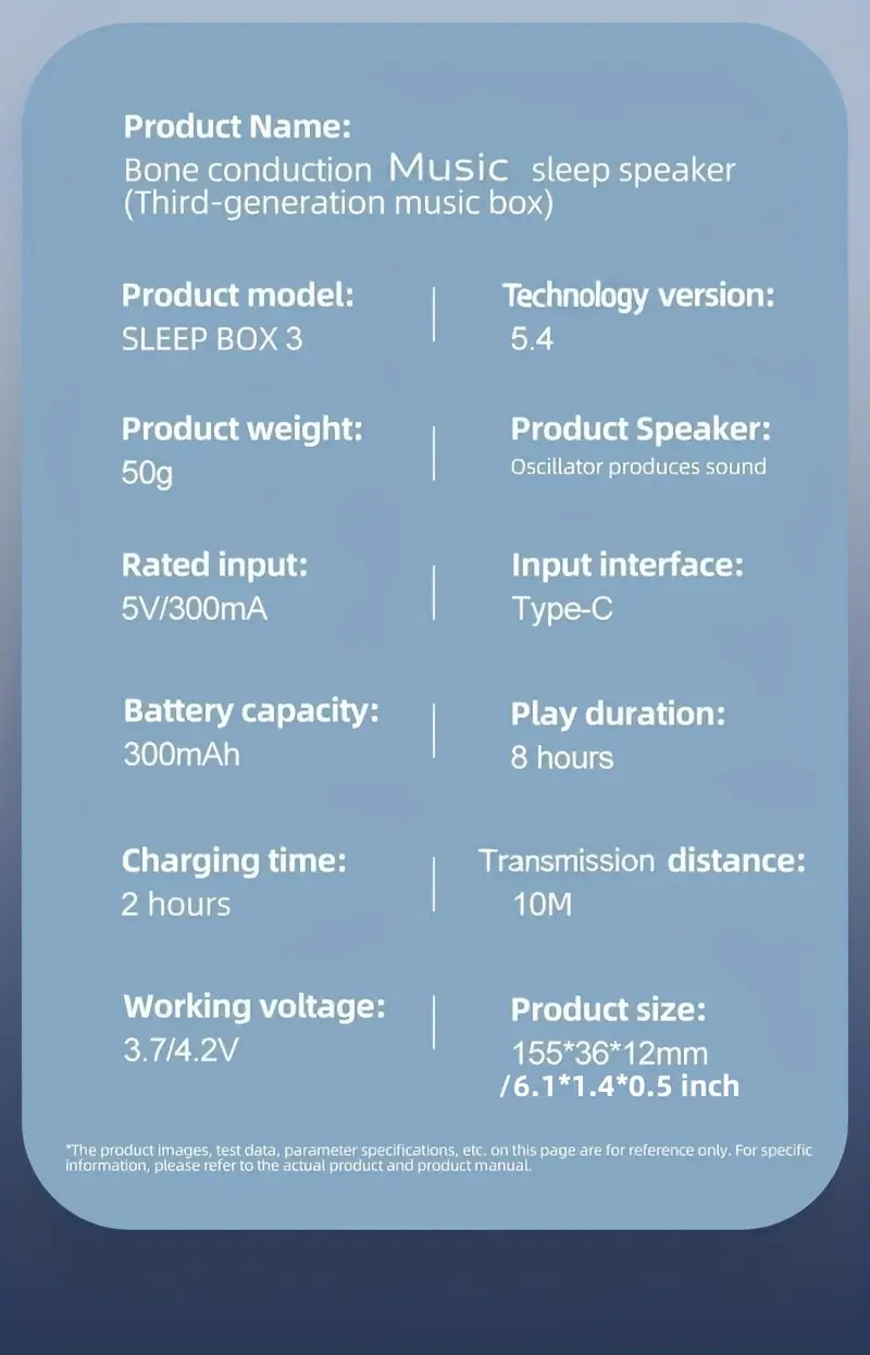 bone conduction wireless sleep music box details 15